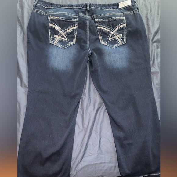 Amethyst Jeans Dark Blue boyfriend cut - Picture 4 of 5